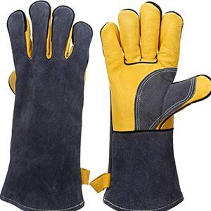 Leather welding gloves - heat resistant